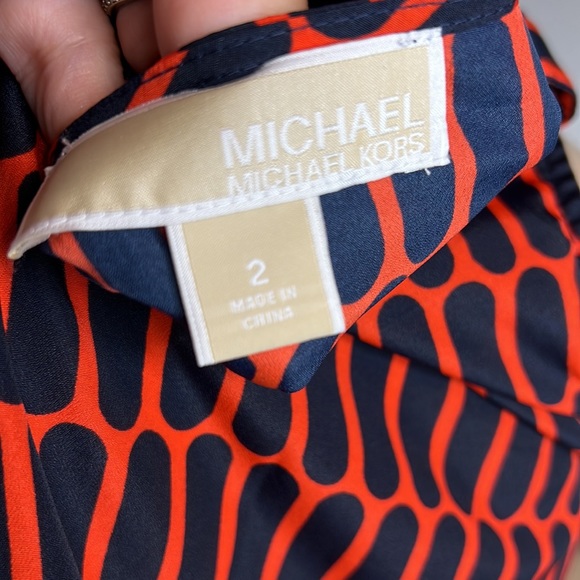 MICHAEL KORS PRINTED button up TANKtop size 2 - Picture 8 of 10